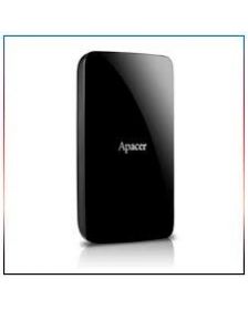 მყარი დისკი APACER USB 3.1 Gen 1 Portable Hard Drive AC233 4TB Black Color box