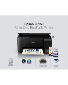 პრინტერი Epson EcoTank L3150 Wi-Fi All-in-One Print Scan Copy Print resolution 5760 x 1440 Ink Tank Printer (Black)