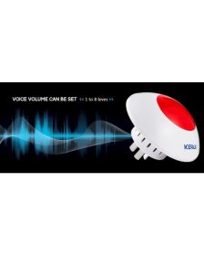 სირენა KERUI Wireless Flashing Siren Alarm Flash Horn Red Light Strobe Siren 433 MHz suit for most Alarm System hot product Wireless Siren