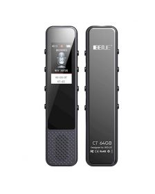 MP4 პლეერი + ხმის ჩამწერი Benjie BJ-C7, 1.0" OLED Screen, 16GB, MP4 Player + Voice recorder, Black/Silver