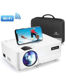 Vankyo LEISURE 470 Full HD 1080P Mini Projector With Synchronize Smart Phone Screen, 50,000Hrs, Built-in Speakers, WiFi, White