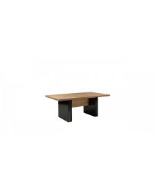 საკონფერენციო მაგიდა, მუხა/შავი საკონფერენციო მაგიდა 240x100x75სმ., ASTERO, ხის ფეხით, ტ- 4.8სმ., მუხა/შავი, REN-AST.05.24, REN-213049