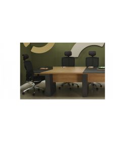 საკონფერენციო მაგიდა, ღია მუხა/ანტრაციტი საკონფერენციო მაგიდა 420x120x75სმ., BIELA, ტ- 3.6, ღია მუხა/ანტრაციტი, REN-BIE.05.40/Marb.-Ant, REN-213015