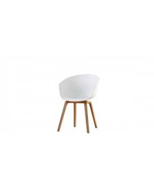 ბარის სკამი პლასტიკური ბარის სკამი პლასტიკური ზედაპირით, ხის ფეხით, 57X55X78სმ., თეთრი, TW-T870/White, TW-928532