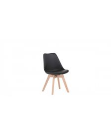 ბარის სკამი პლასტიკური ბარის სკამი პლასტიკური ზედაპირით, ტყავის ბალიშით, ხის ფეხით, მეტალის ჩარჩოთი, 55X47.5X79სმ., შავი, TW-T826/Black, TW-928533