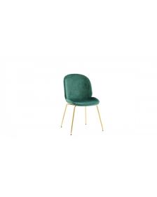 სასადილოს სკამი ნაჭრის ზედაპირით, მწვანე სასადილოს სკამი ნაჭრის ზედაპირით, მეტალის ოქროსფერი ფეხით, მწვანე, BX-XH-8329/green CD-HLR-56, BX-316108