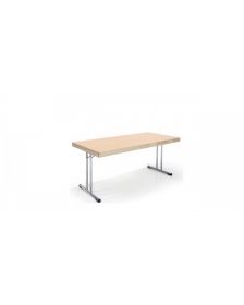 დასაკეცი მაგიდა, 160x80x75სმ., ხის ზედაპირით დასაკეცი მაგიდა, 160x80x75სმ., ხის ზედაპირით, ქრომირებული ფეხით, მუხა, SAFIRMESE/CHROME, GT-313289