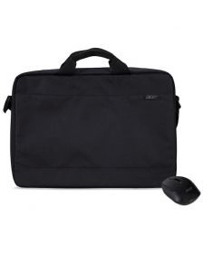 ნოუთბუქის ჩანთა + მაუსი ACER Starter KIT_15.6" AAK920 Carrying Bag Black And Wireless Mouse Black