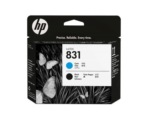 კარტრიჯი HP 831 Cyan/Black Latex Printhead