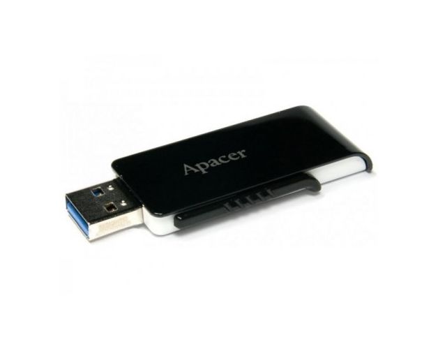 ფლეშ მეხსიერება Apacer AH350 16GB USB 3.0 Black (AP16GAH350B-1)