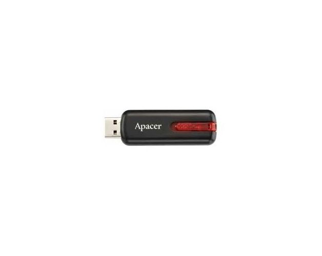 მეხსიერების ბარათი  APACER  USB2.0 Flash Drive AH326 16GB Black RP