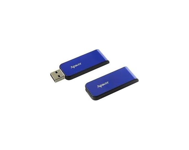 მეხსიერების ბარათი Apacer USB2.0 Flash Drive AH334 16GB Blue RP