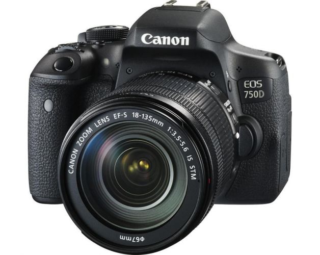 ფოტოაპარატი Canon EOS 750D Black + Lens EF-S 18-135mm IS STM