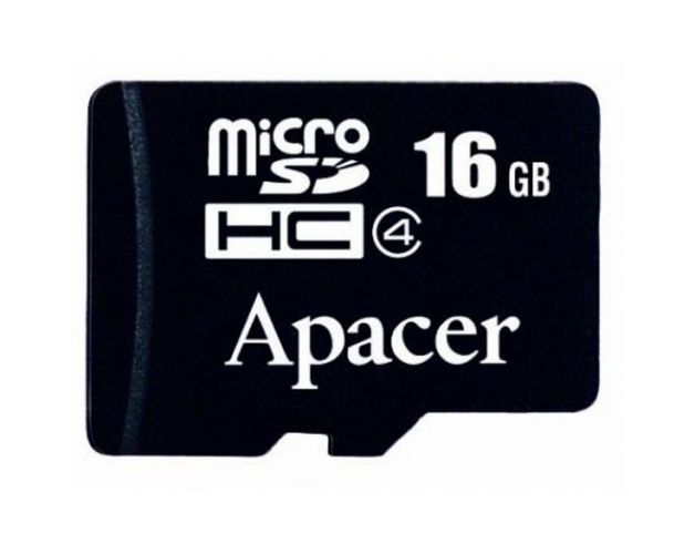 მეხსიერების ბარათი Apacer   microSDHC Class4 16GB w/o Adapter RP