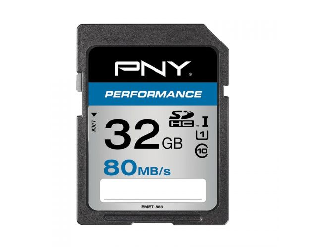მეხსიერების ბარათი PNY SDHC 32GB (SD32GPER80-EF)