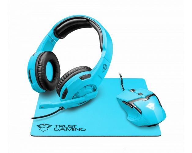 ყურსასმენი მაუსი და პადი TRUST GXT790-SB SPECTRA GAMING BUNDLE BLUE