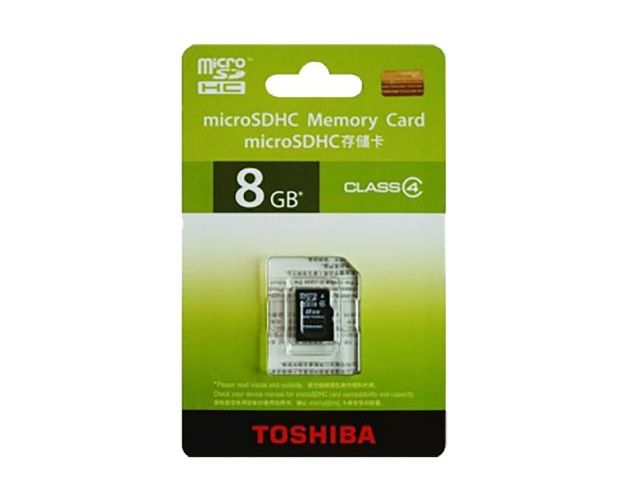 მეხსიერების ბარათი TOSHIBA  microSD 8 GB THN-M102K0080M2