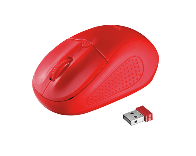 მაუსი Trust Primo Wireless Mouse - red