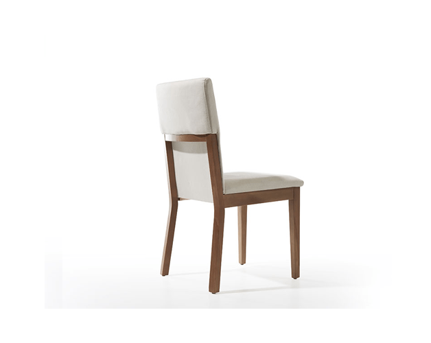 სკამი CALVINO, ნაჭრის ზედაპირით, კრემისფერი, Pala 2/yol Walnut, DW-928808