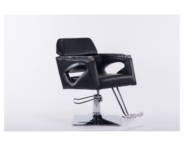 სალონის სკამი ტყავის ზედაპირით შავი, UT-C398A, UT-911515