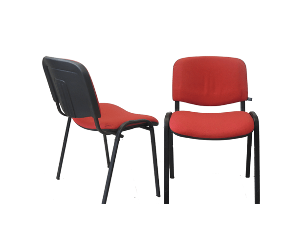 საოფსე სკამი ნაჭრის ზედაპირით "Iso", წითელი, (ნოვი სტილი, უკრაინა), Ns-901572