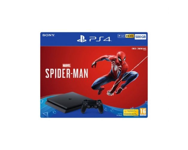 სათამაშო კონსოლი Sony Playstation 4 Console 500GB Slim with  Spider-Man /PS4