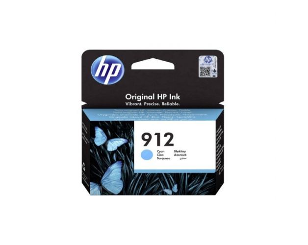 კარტრიჯი ჭავლური: HP 912 Cyan Original Ink Cartridge - 3YL77AE