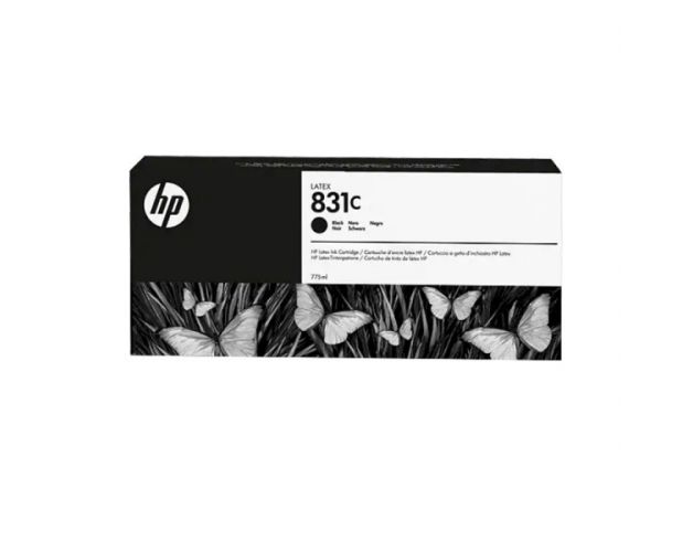 კარტრიჯი ჭავლური: HP 831C 775 ml Black Latex Ink Cartridge - CZ694A