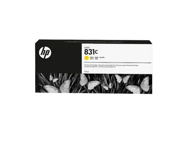 კარტრიჯი ჭავლური: HP 831C 775 ml Yellow Latex Ink Cartridge - CZ697A