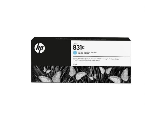 კარტრიჯი ჭავლური: HP 831C 775ml Light Cyn Latex Ink Cartridge - CZ698A