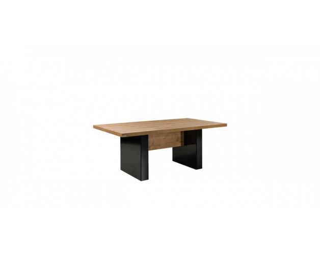 საკონფერენციო მაგიდა, მუხა/შავი საკონფერენციო მაგიდა 240x100x75სმ., ASTERO, ხის ფეხით, ტ- 4.8სმ., მუხა/შავი, REN-AST.05.24, REN-213049