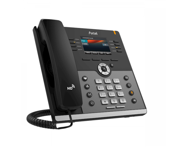 IP ტელეფონი Axtel AX-500W, IP Phone, PoE, 12 SIP, 8 lines, Gigabit Port, Black/Gray