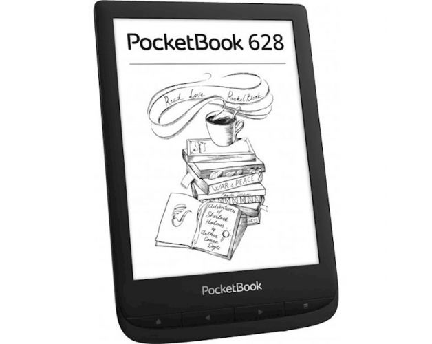 პლანშეტური წიგნი PocketBook PB628-P-CIS, 6", E-Reader, 512MB, 8GB, Wi-Fi, Black