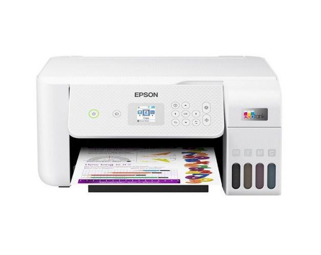 პრინტერი Epson C11CJ66411 L3266, MFP, A4, Wi-Fi, USB, White