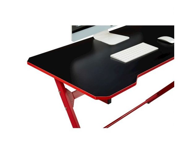 Gaming მაგიდა Furnee TE-008, Gaming Desk, Red/Black
