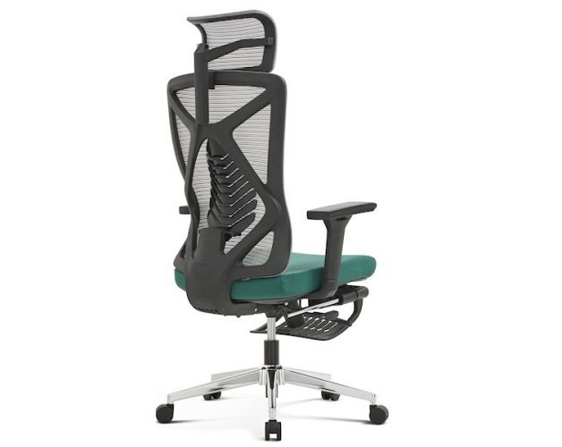 საოფისე სავარძელი Furnee MS-2216C, Office Chair, Gray/Green
