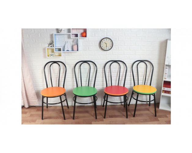 ბარის სკამი პლასტიკური ზედაპირით ბარის სკამი პლასტიკური ზედაპირით, მეტალის ფეხით, შავი/ნარინჯისფერი, QTMJ-021/Orange+Black, QT-219122