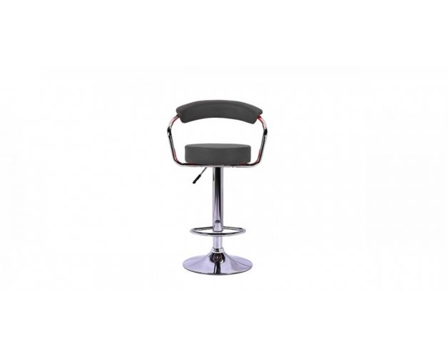 ბარის სკამი შავი ტყავის ზედაპირით ბარის სკამი შავი ტყავის ზედაპირით, დისკის Ø45სმ, მეტალის ქრომირებული ბაზით, HD-BJH-155B/Black, HD-623002