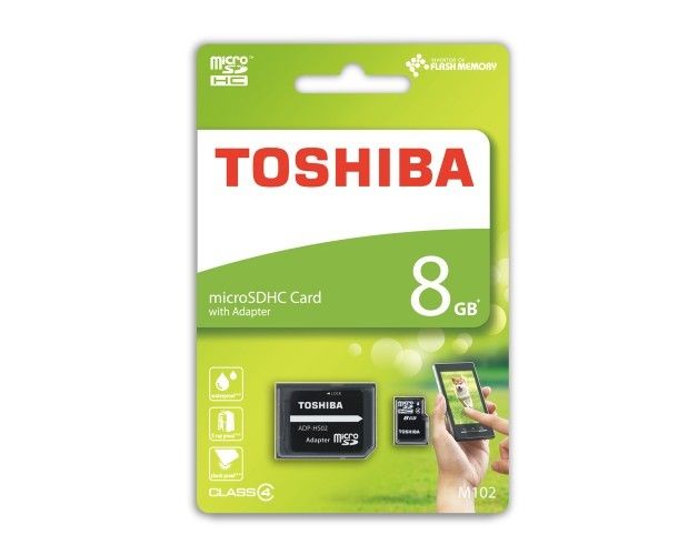 მეხსიერების ბარათი  TOSHIBA  8GB  Class 4