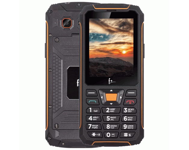 მობილური ტელეფონი F+ R280C BLACK/ORANGE