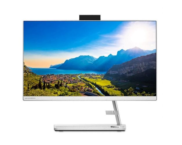 All In One კომპიუტერი Lenovo F0G500ALRK Ideacentre 3 21.5" Celeron 6305, 4GB, 128GB SSD, Integrated White