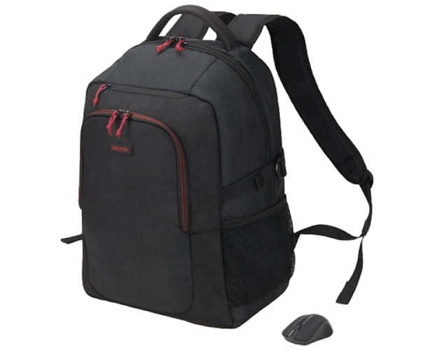 ნოუთბუქის ჩანთა Dicota D31719, 15.6", Backpack+Wireless Mouse Kit,