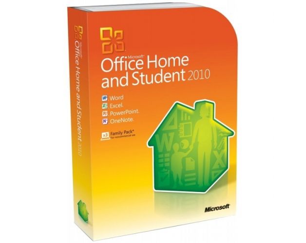 ლიცენზირებული Microsoft Office Home and Student 2010 32-bit/x64 English non-EU/EFTA DVD