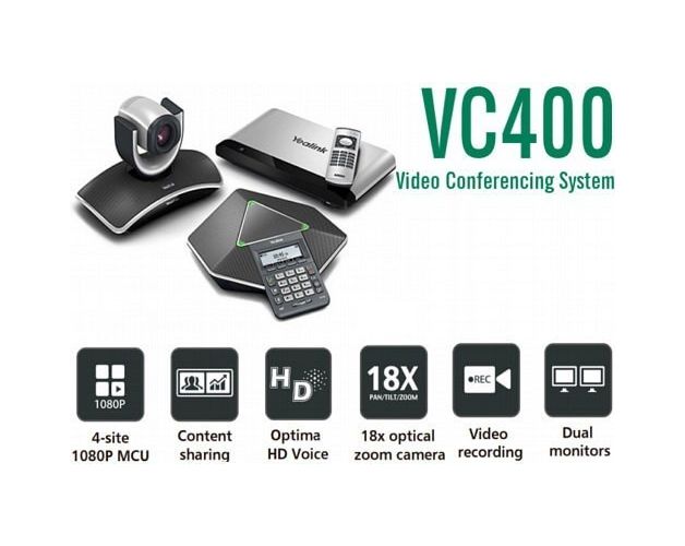 ვიდეო საკონფერნციო სისტემა  YEALINK  VC400