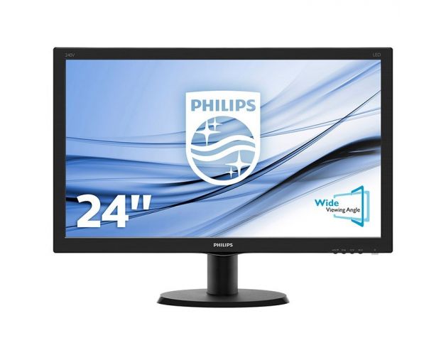 მონიტორი Philips 240V5QDSB/01 23,8" LCD