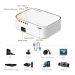 BYINTEK K45 Smart Home Theater Projector, FHD, Support 4K, Android 9.0, LCD, LED, 700 ANSI lumens, WiFi, BT4.0, White