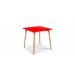 ბარის მაგიდა ბარის მაგიდა 80x80x75.5სმ., მდფ ტ-2სმ, ხის ფეხით, წითელი, DLF-T6#/RED, DLF-902223